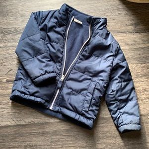 Navy Toddler 2T Light Weight Puffer Jacket.
